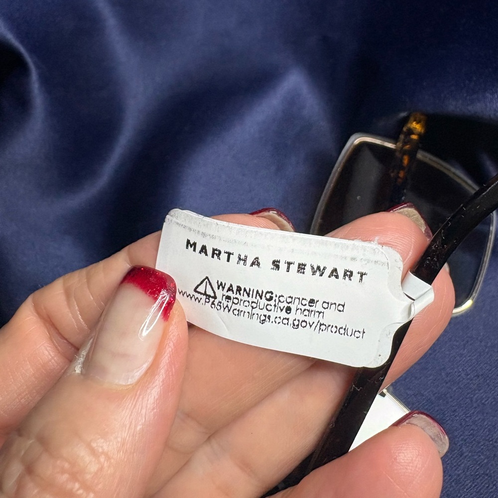 🌞Martha Stewart Sunglasses Tortoise Shell Black Amber NWT - Picture 4 of 9